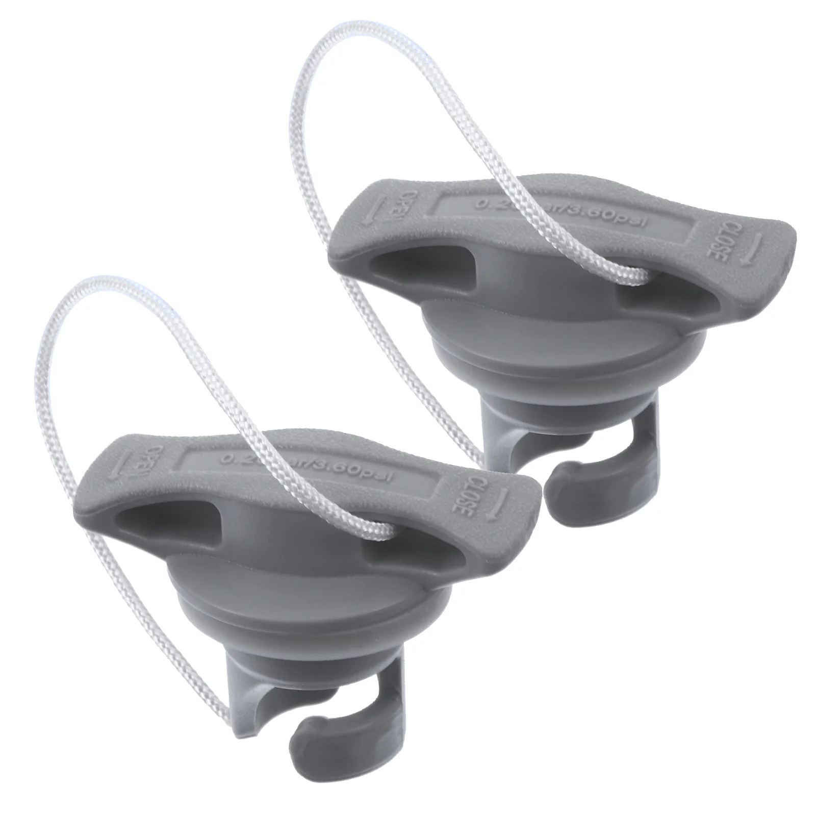 

2 Pcs Surf Board Rotary Bonnet Kayak Air Adapter Boat Cap Cover Light Grey Case Child