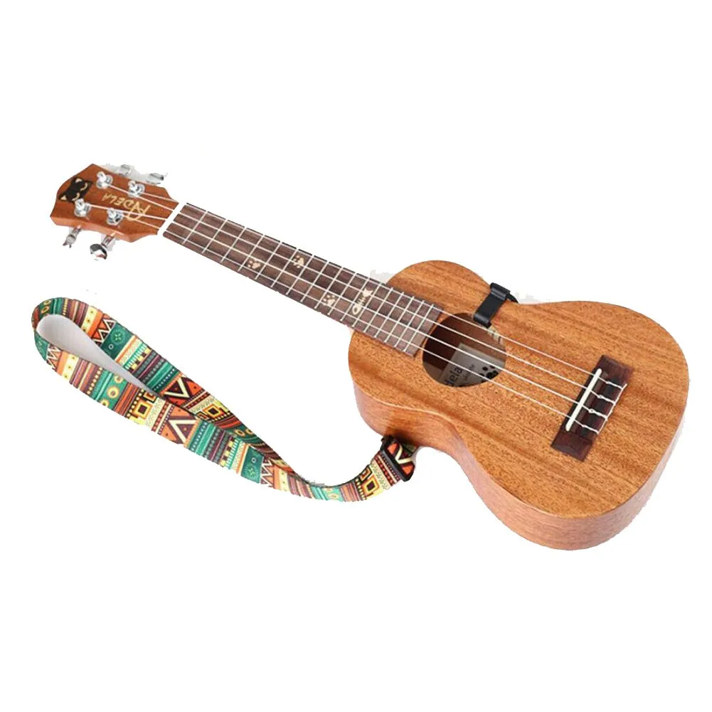 Adjustable Ukulele Strap Sling & Hook, HawaiianStyle Design, Suitable For Ukuleles And Small Guitars, Durable And Lightweight 16