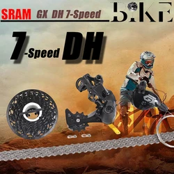 SRAM Mountain Bike DH Downhill Kit 7-speed GX Gear Shifter Rear Derailleur Flywheel 11-25 chain PC1110 foldable  Accessories