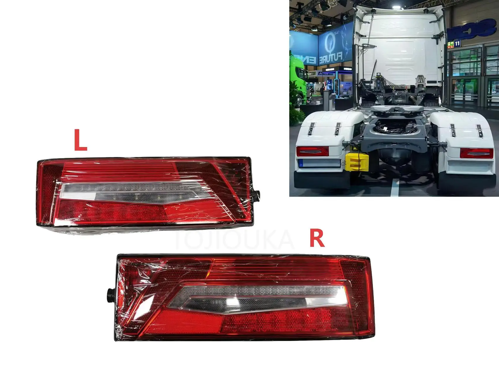 

Подходит для светодиодных задних фонарей грузовика Scania. Правый 2860826, 2860827, 2860828; Левый 2860829, 2860830.