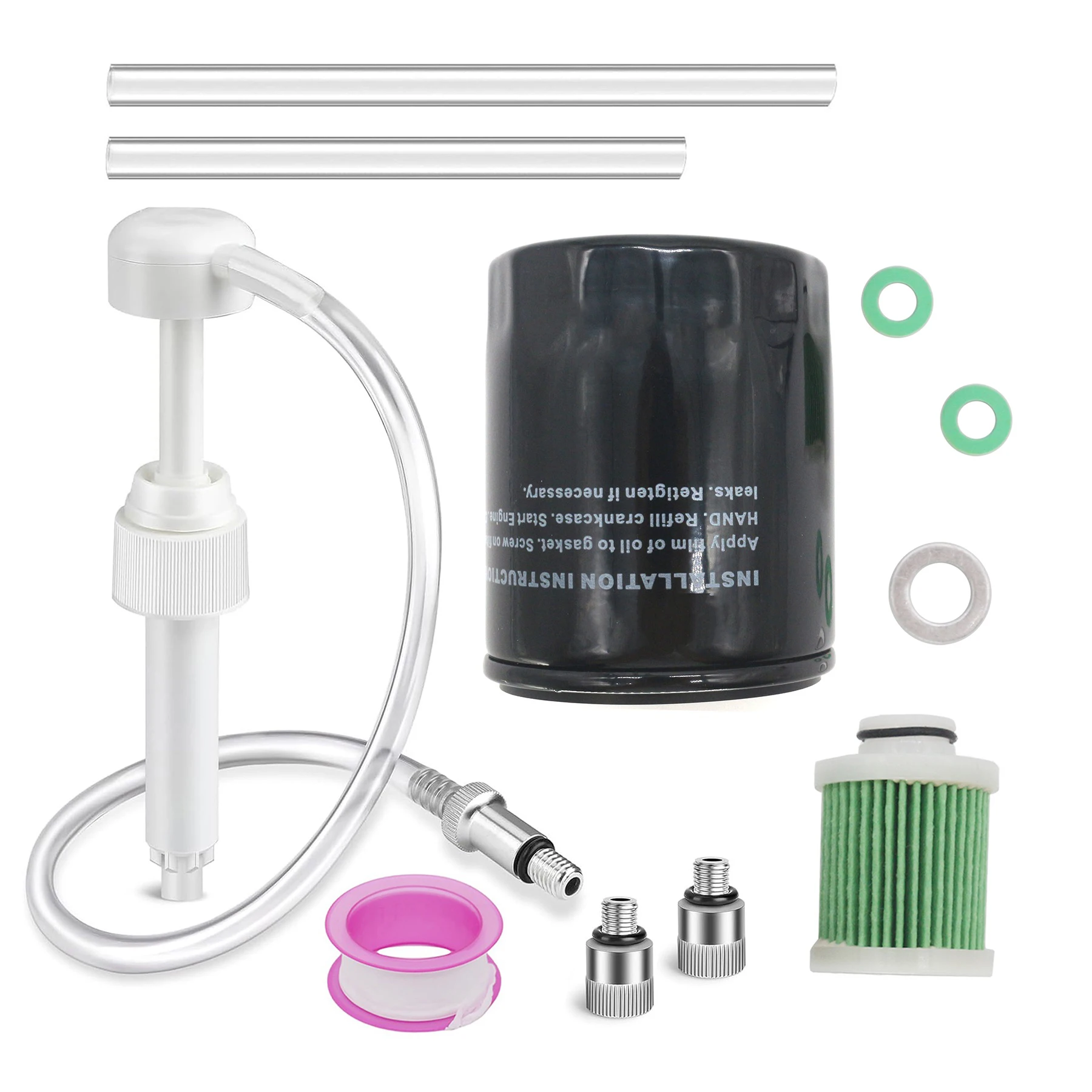 16510-96J10 Fits for Suzuki Marine 4 Stroke 150 175 200 HP Engine 100 Hour Oil Maintenance Kit 8M0222309 16510-96J11 15412-92J01