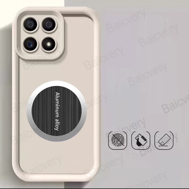 لهاتف Honor X7D 5G / 400 Smart 5G غطاء من البولي يوريثان الحراري الملون Fundas Coque مع ملصق صفائح حديد