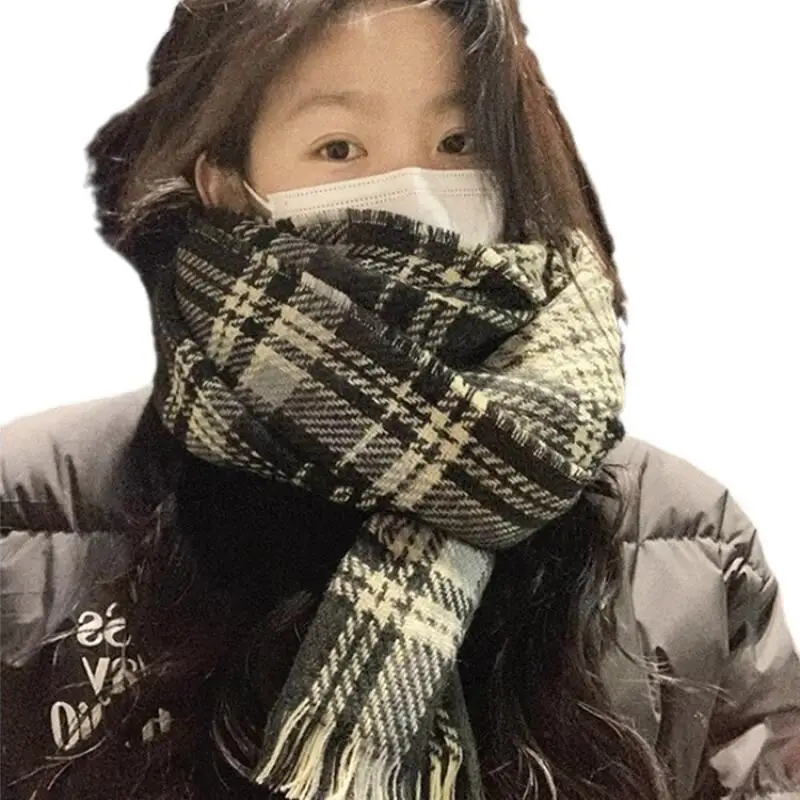 الشتاء الدفء شرابة وشاح طالب شبكة يندبروف رشاقته الدفء تنوعا موضة حسن المظهر المشاعر لينة لزجة امرأة شال