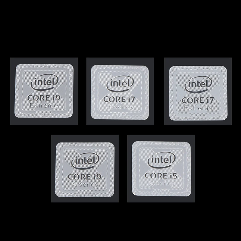 10e Generatie Intel I9 I7 I5 I3 Cpu Metalen Sticker Laptop Logo Sticker Home School Kantoor