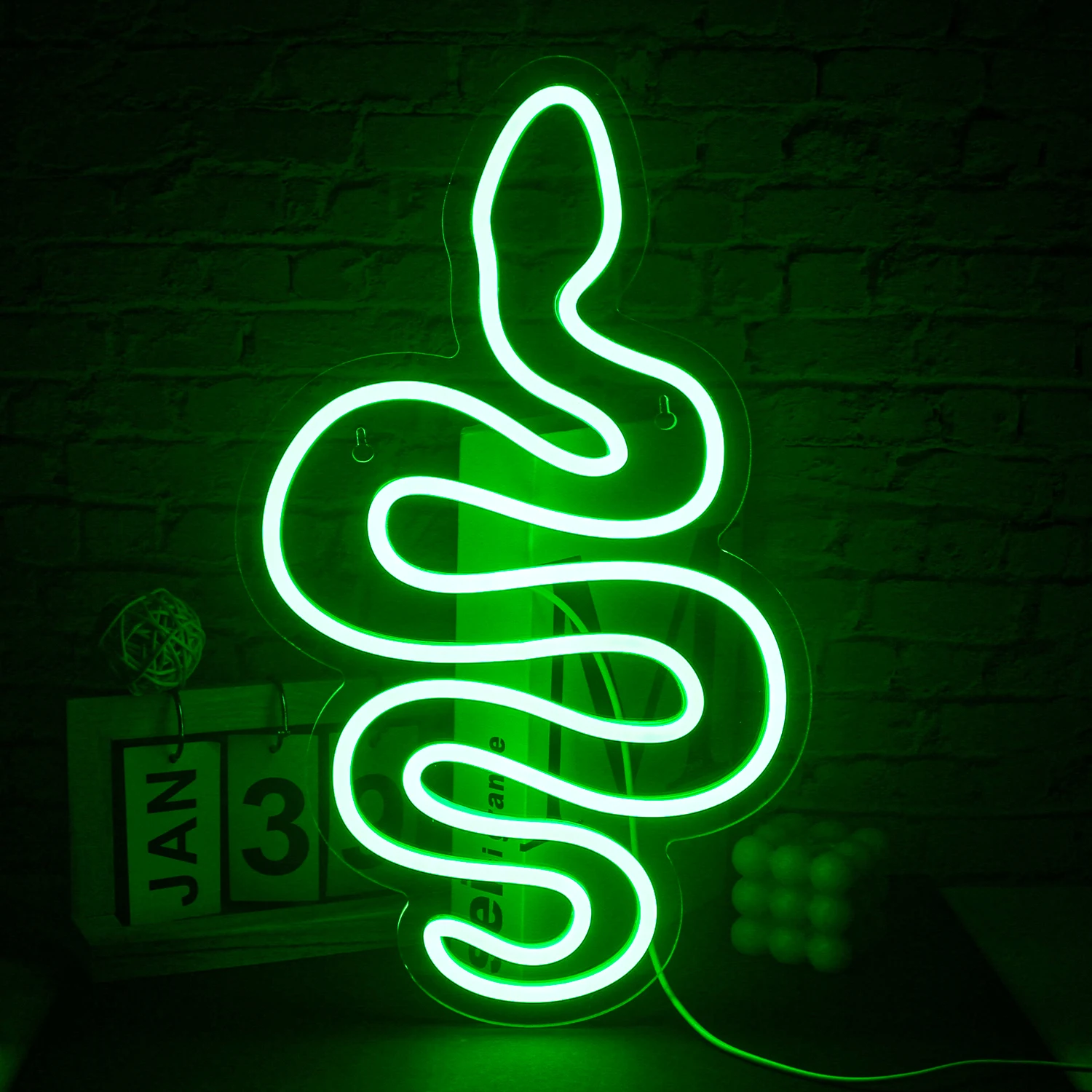 The snake green Neon Sign Home Shop Bar LED Light Aesthetic Bedroom Party Art Anniversary animal Personalized Wall Decorati lamp