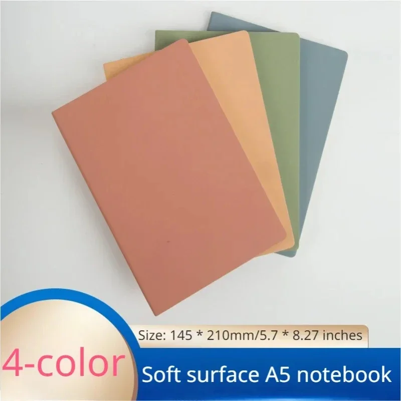 

New A5 Notebook, Soft PU Faux Leather Notebook, Student Homework Diary, Business Agenda 2025 Planner, 54 Sheets of Paper Notepad