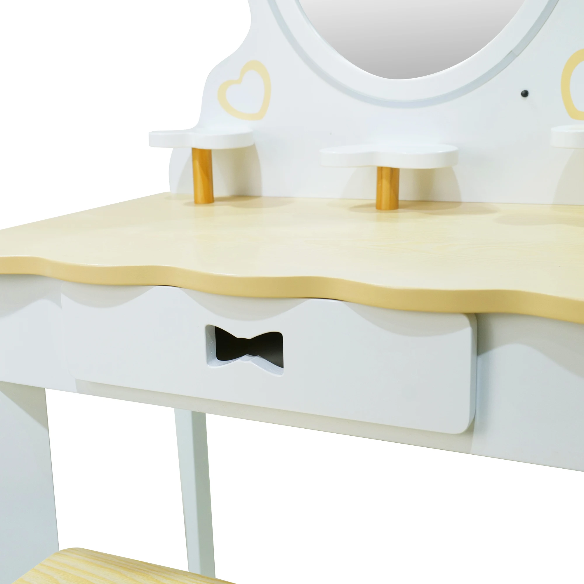 Factory Price Kids Furniture Set Bedroom Makeup Vanities Desk Stylish Classic Dressing Table for Girlspromote sales