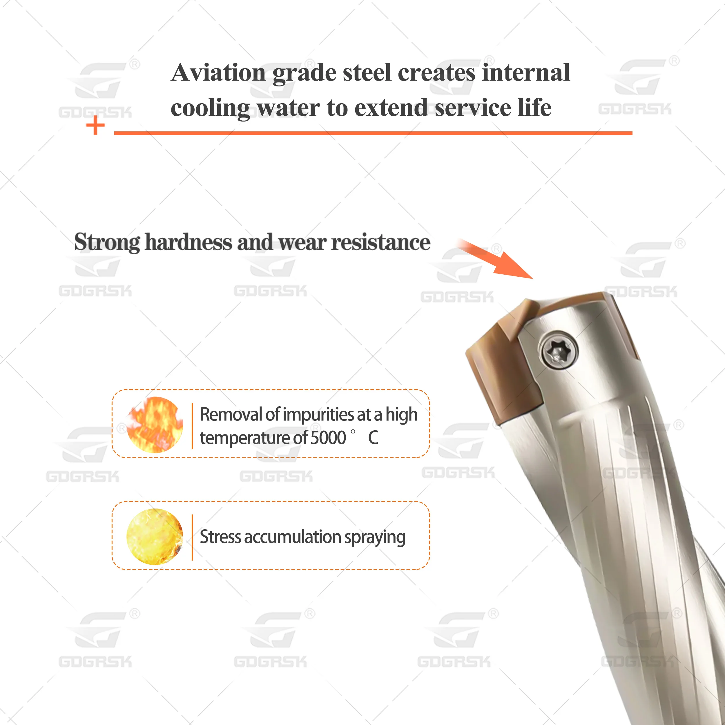 CNC Lathe Tools JCD 3D 5D 8D Deep Hole Drilling Holder JCD Crown Drill Rod CNC Lathe HCD10.0-25.5 High Speed And Powerful Drill