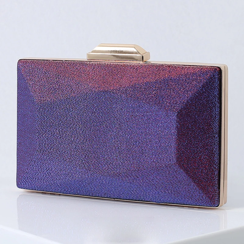 Bolso de Noche de Lujo para Mujer, Bolso Morado de Diseñador, Clutch de Diseñador, Bolso Bandolera, Bolso Pequeño para Teléfono