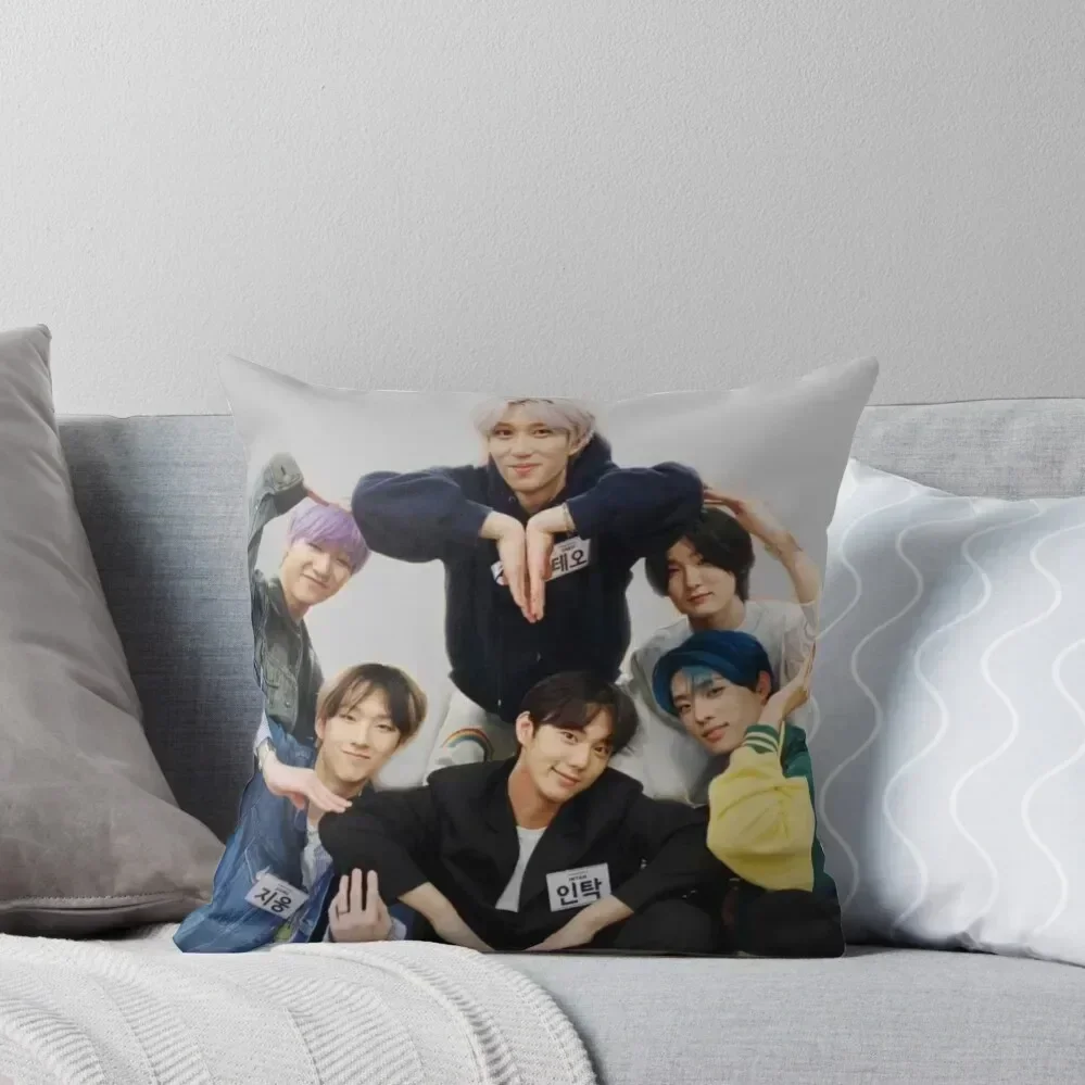 

P1Harmony OT6 Group Heart Throw Pillow Decorative pillowcase luxury sofa pillows Sofa Covers For Living Room pillow