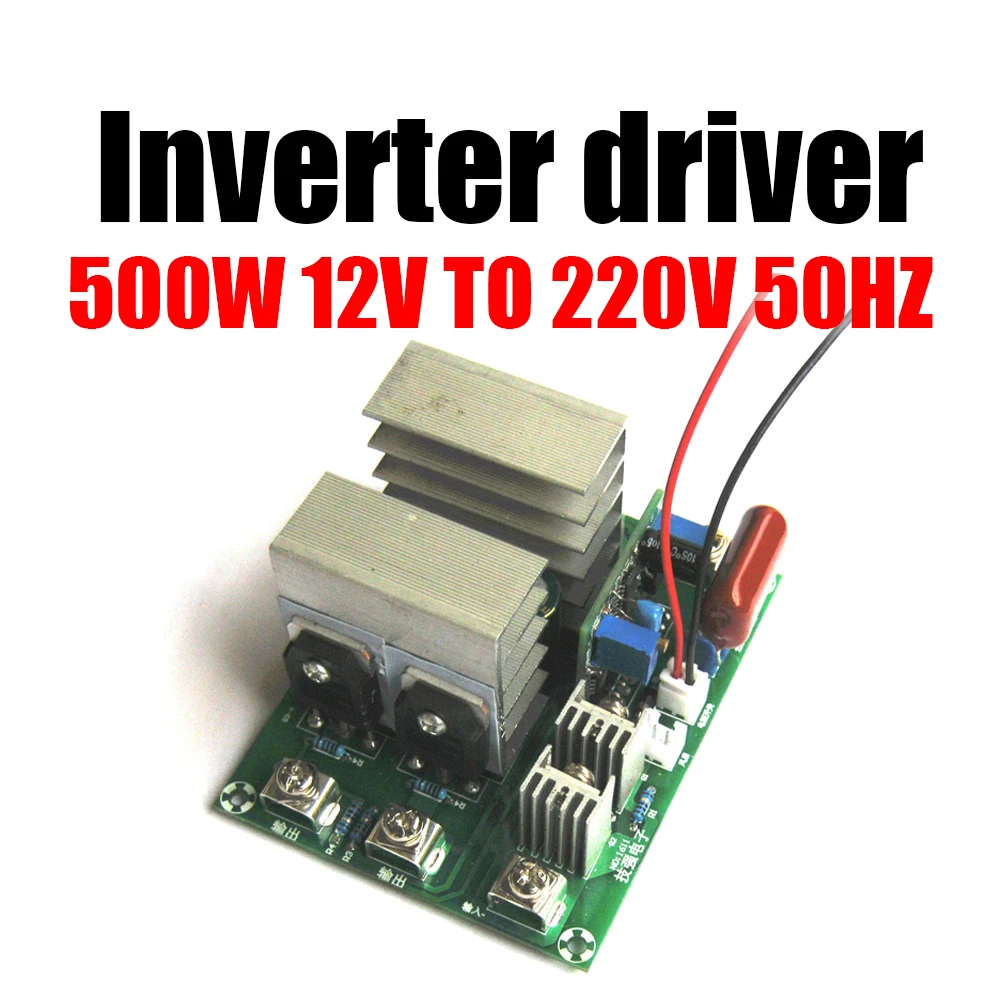 500W DC 12v boost to AC 220V bridge 50HZ inverter driver board sine wave WITH voltage regulator NEW