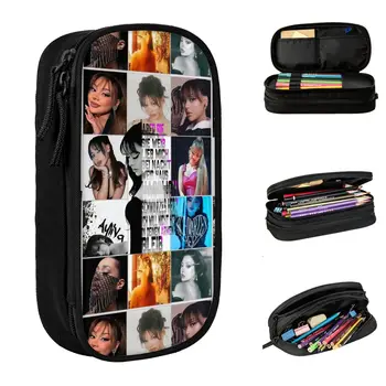 Bleistift beutel mit großer Kapazität ayliva liebe tour 2024 Schul bedarf Doppels chicht Bleistift Tasche Mädchen Make-up Tasche Geburtstags geschenk