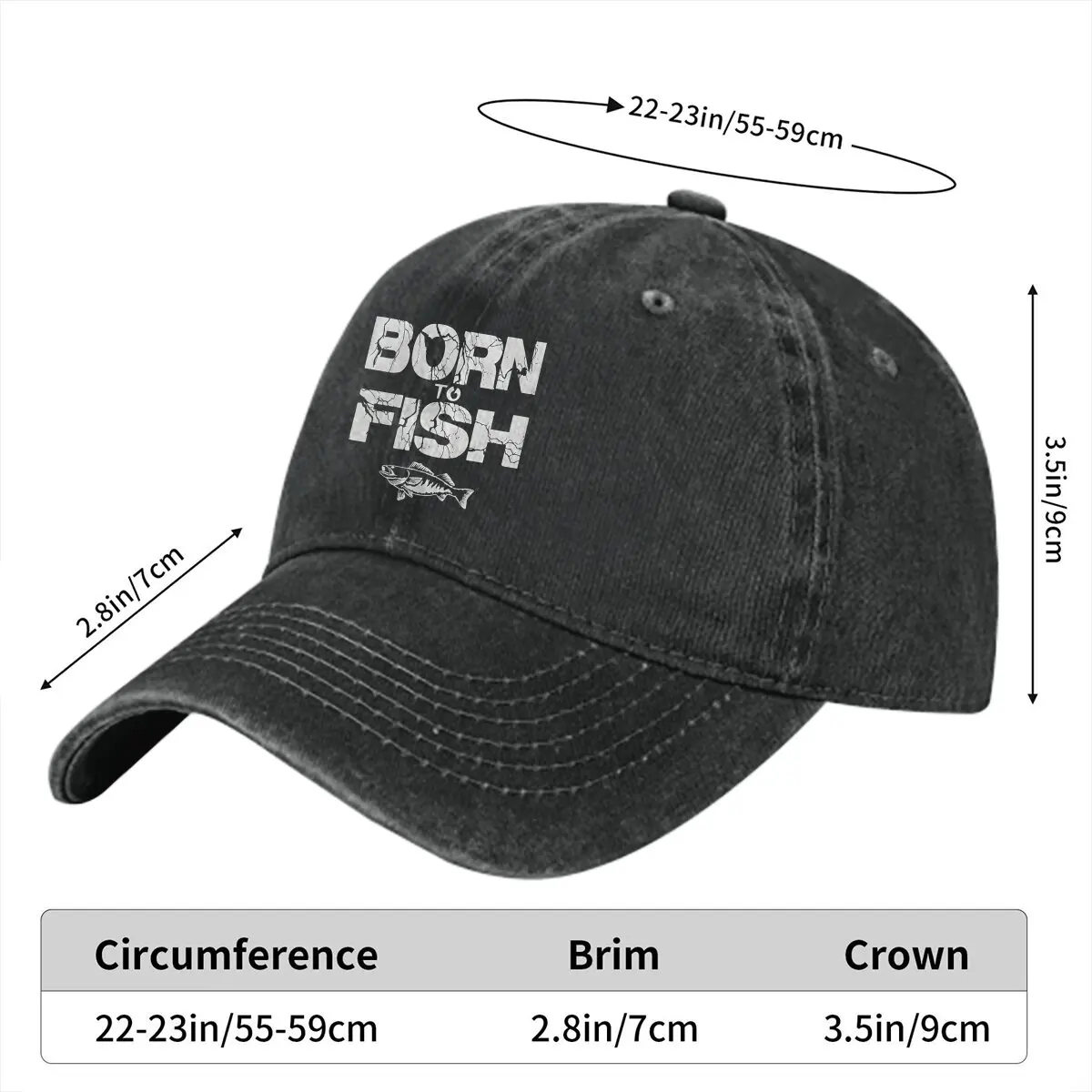 Summer Cap Sun Visor Born To Fishing Fish Hip Hop Caps Fly Fishing Cowboy Hat Peaked Hats