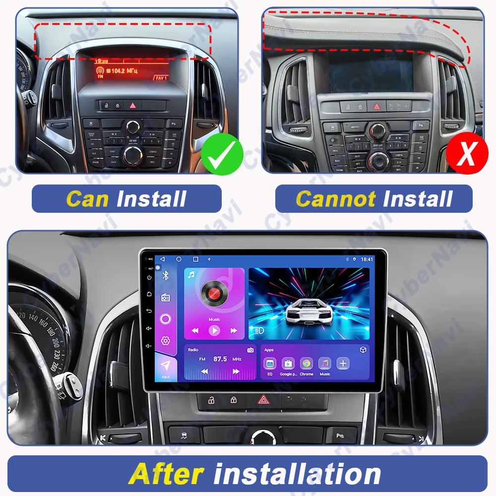 Android For Opel Astra J 2009-2017 Buick Excelle 2 2009-2015 2K Carplay 4G WIFI Auto Radio Car Multimedia Player Stereo GPS QELD