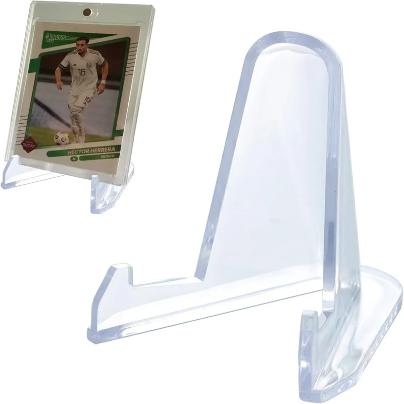 10pcs white commemorative coin Display Stand Holders Small Easel Rack Card Commemorative Coin Holder