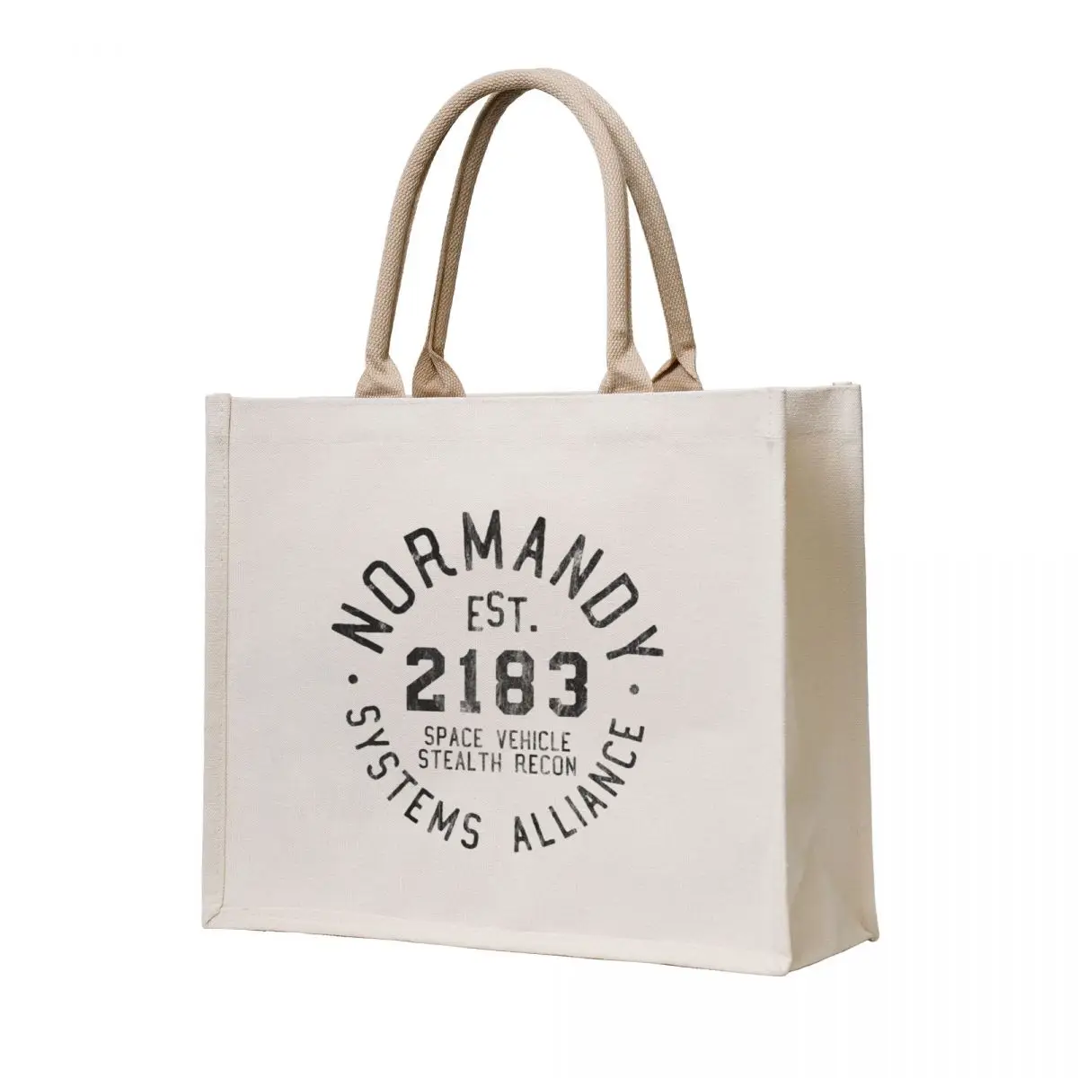 

SSV Normandy Athletic Shirt Mass Effect Athletic Style Black Print Tote Bag shoping bag shopper bag women luxury women