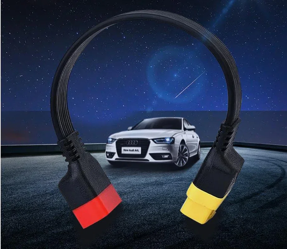 

Extension cable 16 Pin Male To Female OBD2 Connector 16Pin diagnostic tool ELM327 OBD2 extended adapter 0.36m