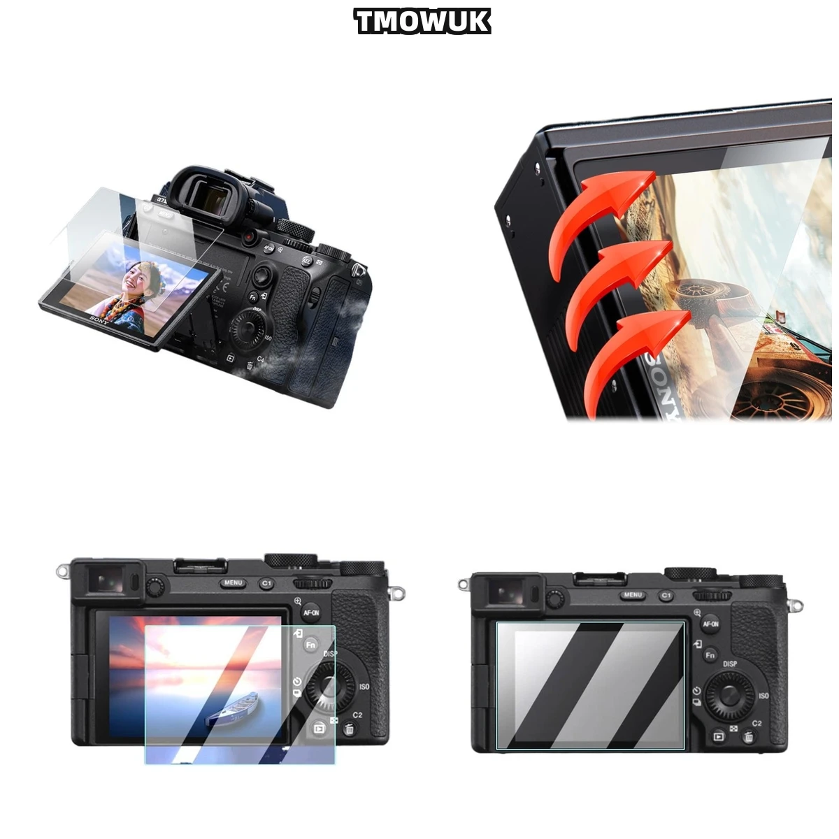 

For A7M4 A6700 A7C2 A7CR A7IV Anti-Shatter Glass Film, Chemical Strengthened Protection For Outdoor Vlogging1