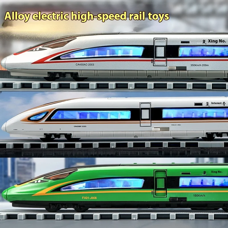 Hochwertiges Legierungsmodell, Spielzeug, elektrischer Hochgeschwindigkeitszug, RC-Zugwagen, Maßstab 1:87, renoviertes Geschenk, Sammlerstück