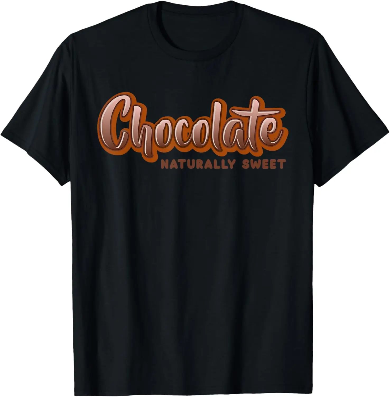 

Chocolate Naturally Sweet Melanin Queen Afro American Women T-Shirt