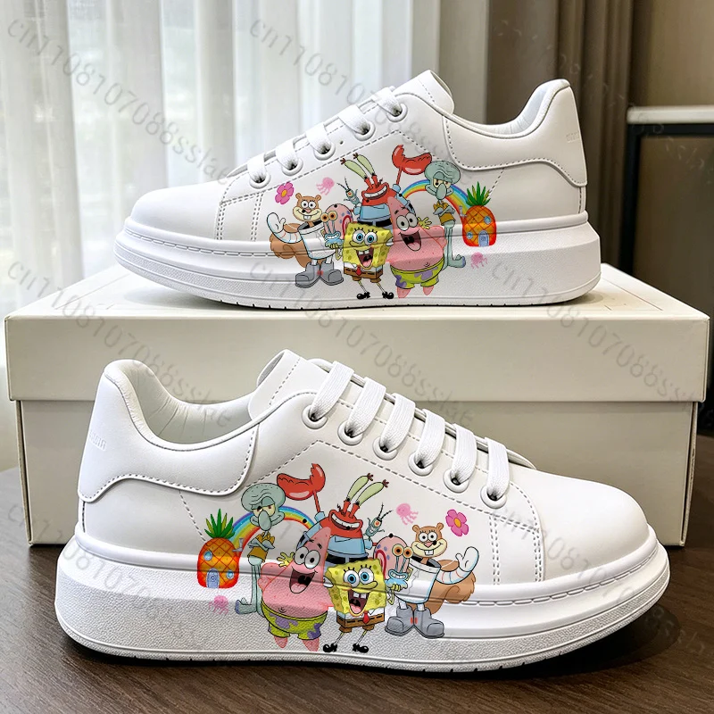 

SpongeBobs Women Adult Couple Comfortable Lightweight Comfortable Easy To Wear Cartoon Pattern High Quality Casual Sports Shoes