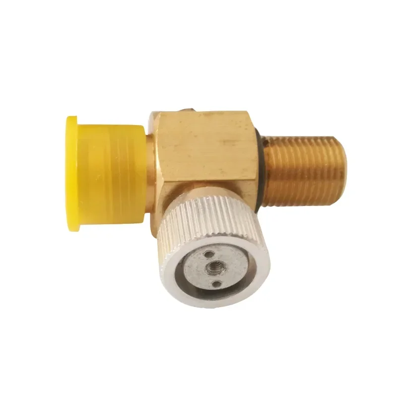 Co2 on/off valve for paintball air tanks with M18*1.5 input thread