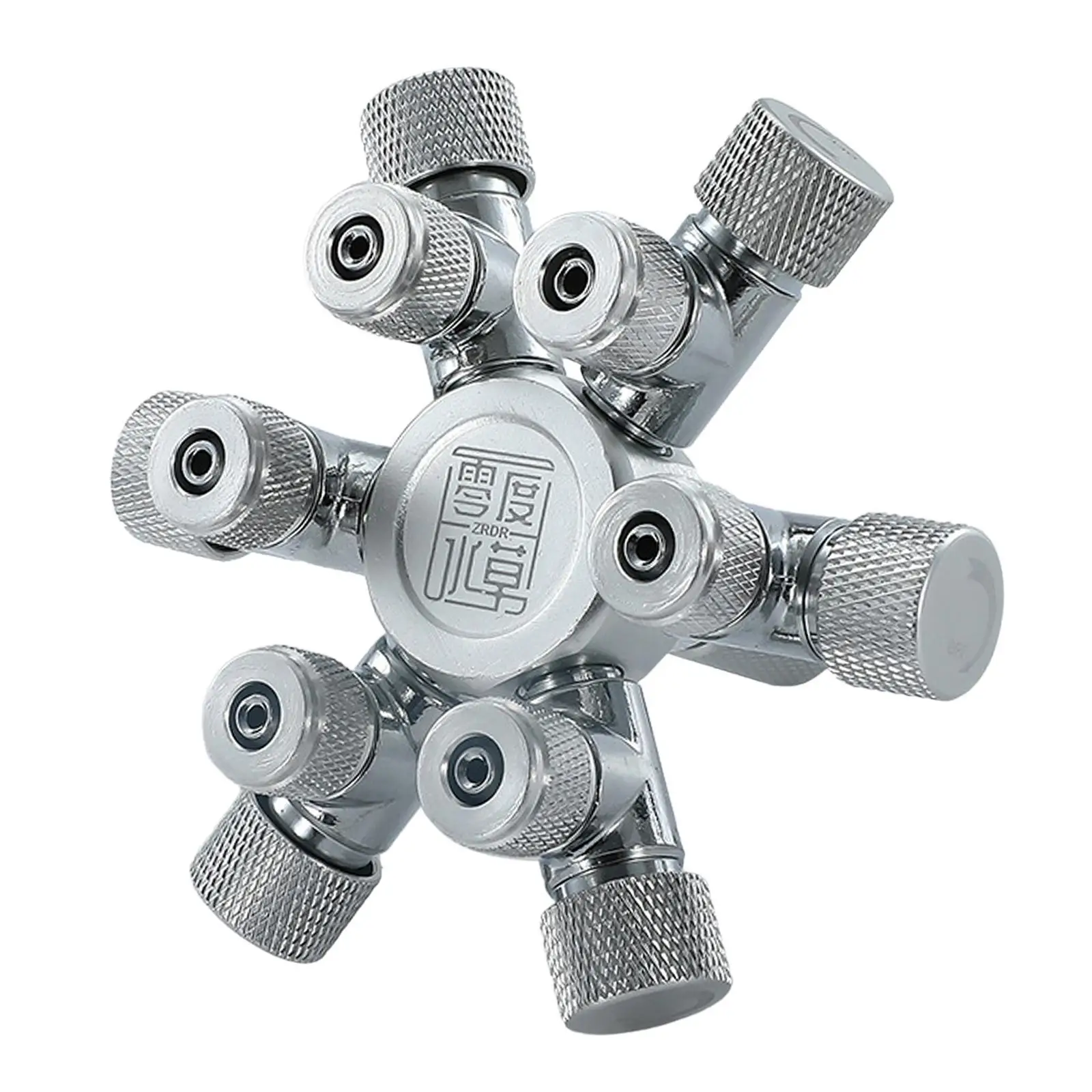 Aluminum Alloy CO2 Valve Splitter Regulator Distributor for Aquarium Plant Fish Tank Multi Way System