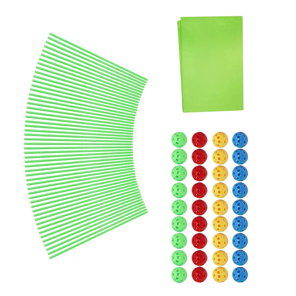 Kit di costruzione del forte Giocattolo di costruzione del castello della tenda per bambini in plastica con bastone da costruzione educativo fai-da-te