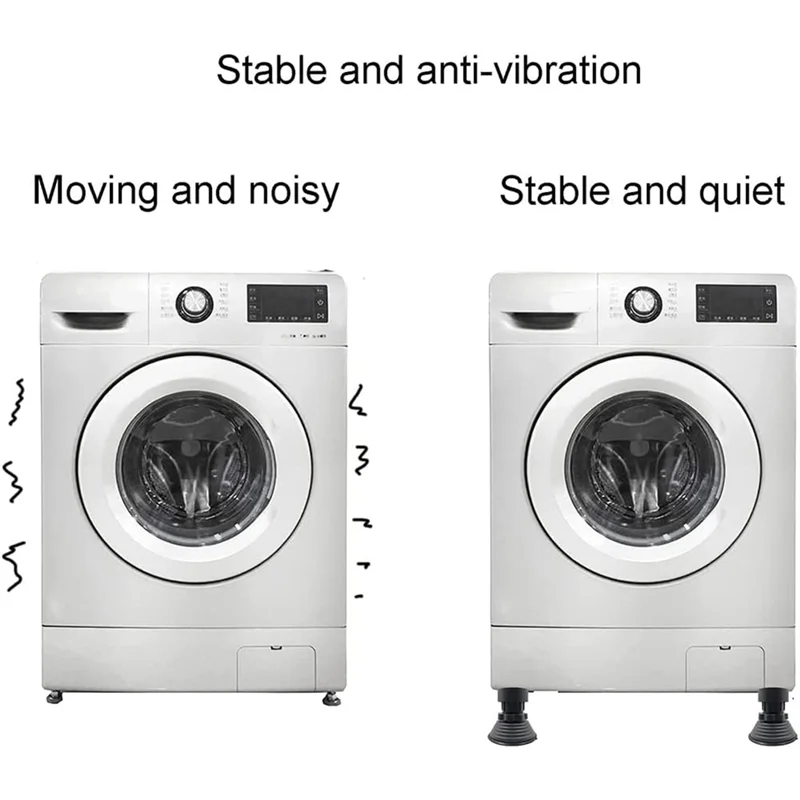 

A33Z-Washing Machine Support Adjustable Height Anti Vibration Washing Machine Foot Pads For Washer And Dryer,8PCS