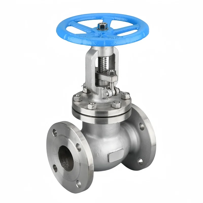 Flange manual de pressão de alta temperatura com válvula globo padrão americano de aço inoxidável 304 de 5 polegadas