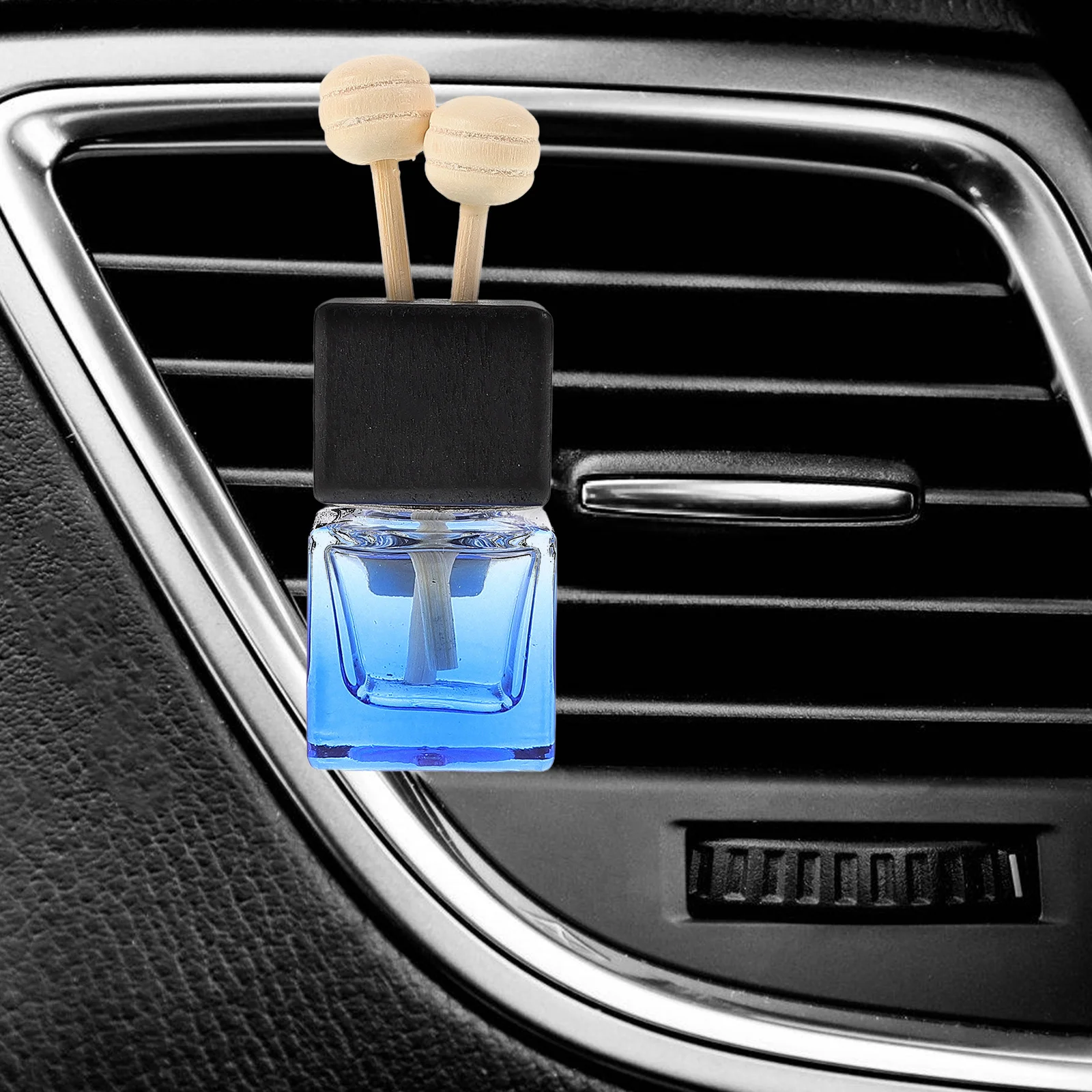 

Clear Glass Car Air Freshener Vent Clip Essential Oil Diffuser Auto Perfume Aroma Bottle Fragrance Decor for All Vehicle Models