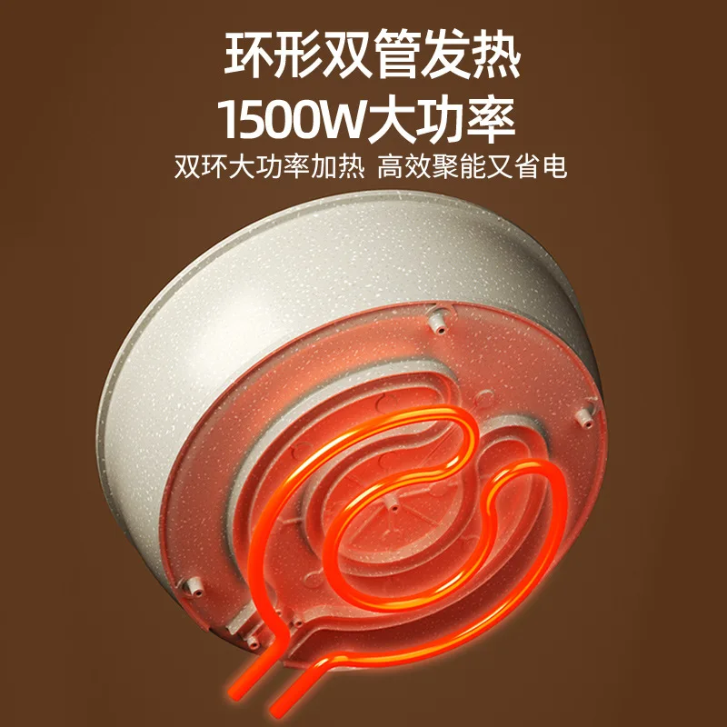 Electric hotpot Double-flavor hot pot multi-function electric cooker integrated large capacity non stick frying pan