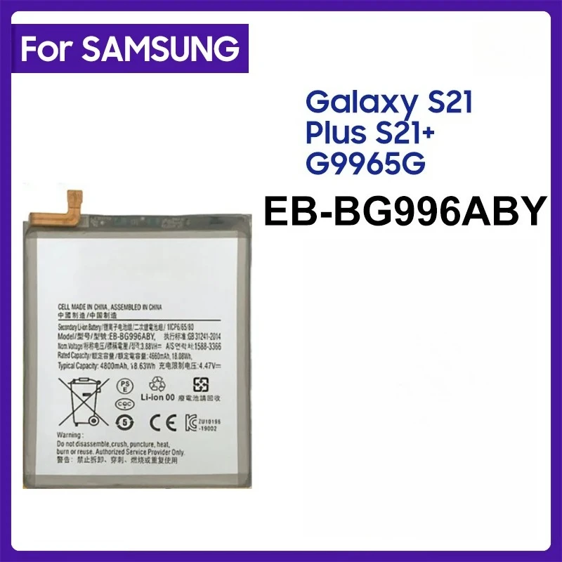 

For Samsung EB-BG996ABY 4800mAh Replacement Battery For Samsung Galaxy S21 Plus S21 G996 5G Mobile Phone Batteries