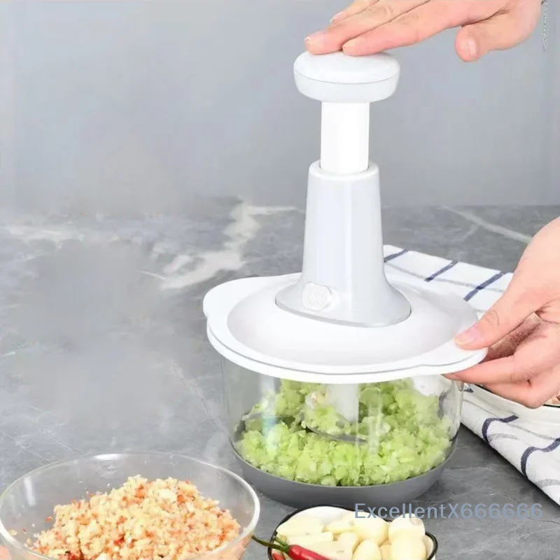 Herramienta para picar carne manual compacta de acero inoxidable para una preparación de comidas saludables, diseño aerodinámico