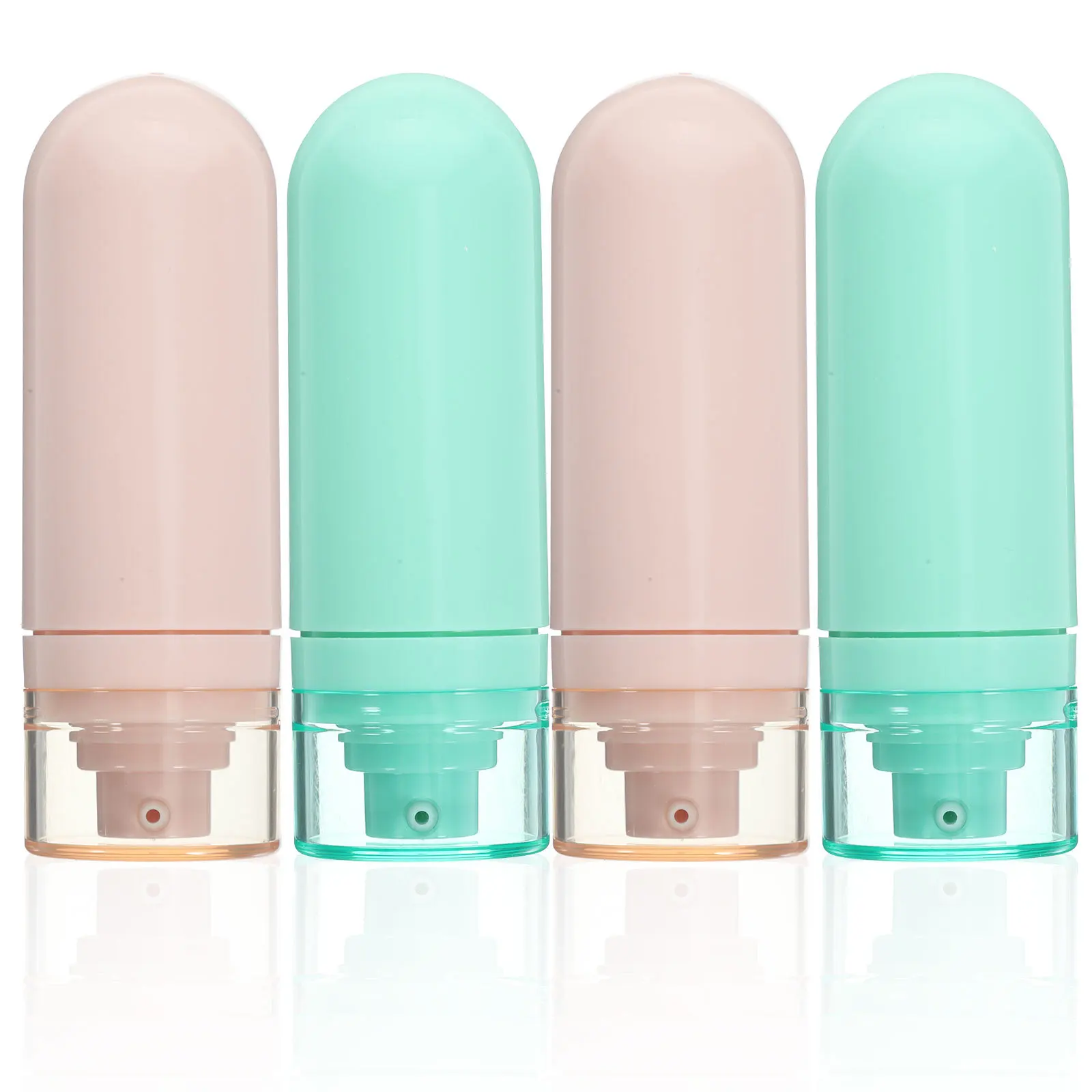 4 szt. Butelki podróżne na kosmetyki, wielokrotnego użytku, puste pojemniki na szampon, balsam, szczelne, wielokrotnego użytku, plastikowe, przenośne, idealne w podróży.