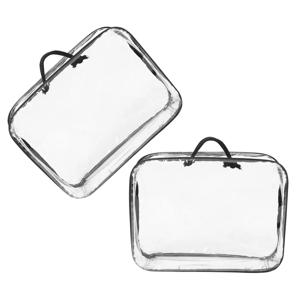 

2pcs Storage Bags Blanket Organizer Heavy Duty Clothes Container Handles Moving Bag Quilts Bedding Zipper Pouch Large Packing