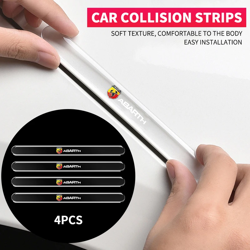 

Car Bumper Scuff Plate Bar Rearview Mirror Anti-collision Protector Sticker For Abbas Abarth Punto 124/125/500 Stilo Ducato Car