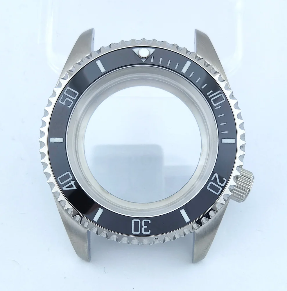 42mm Case NH35 Watch Case Stainless Steel Sapphire Glass Waterproof Case Watch Accessories Parts Suitable Fit NH35/NH36 Movement