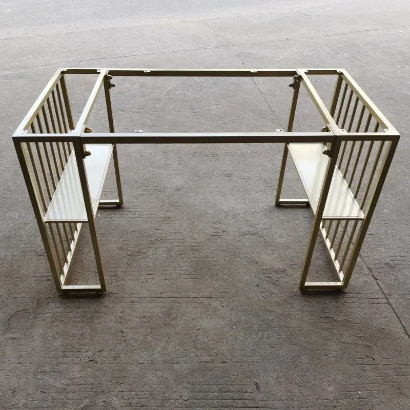 Table legs bracket coffee tripod base rock slab dining wrought iron metal book table legs support shelf glass