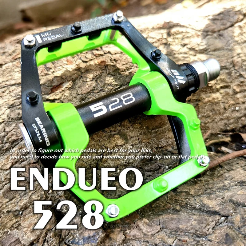 Shanmashi Magnesiumlegierung Mountainbike-Pedale 528 Lager Fußstützen Rennrad-Pedale für Radfahren