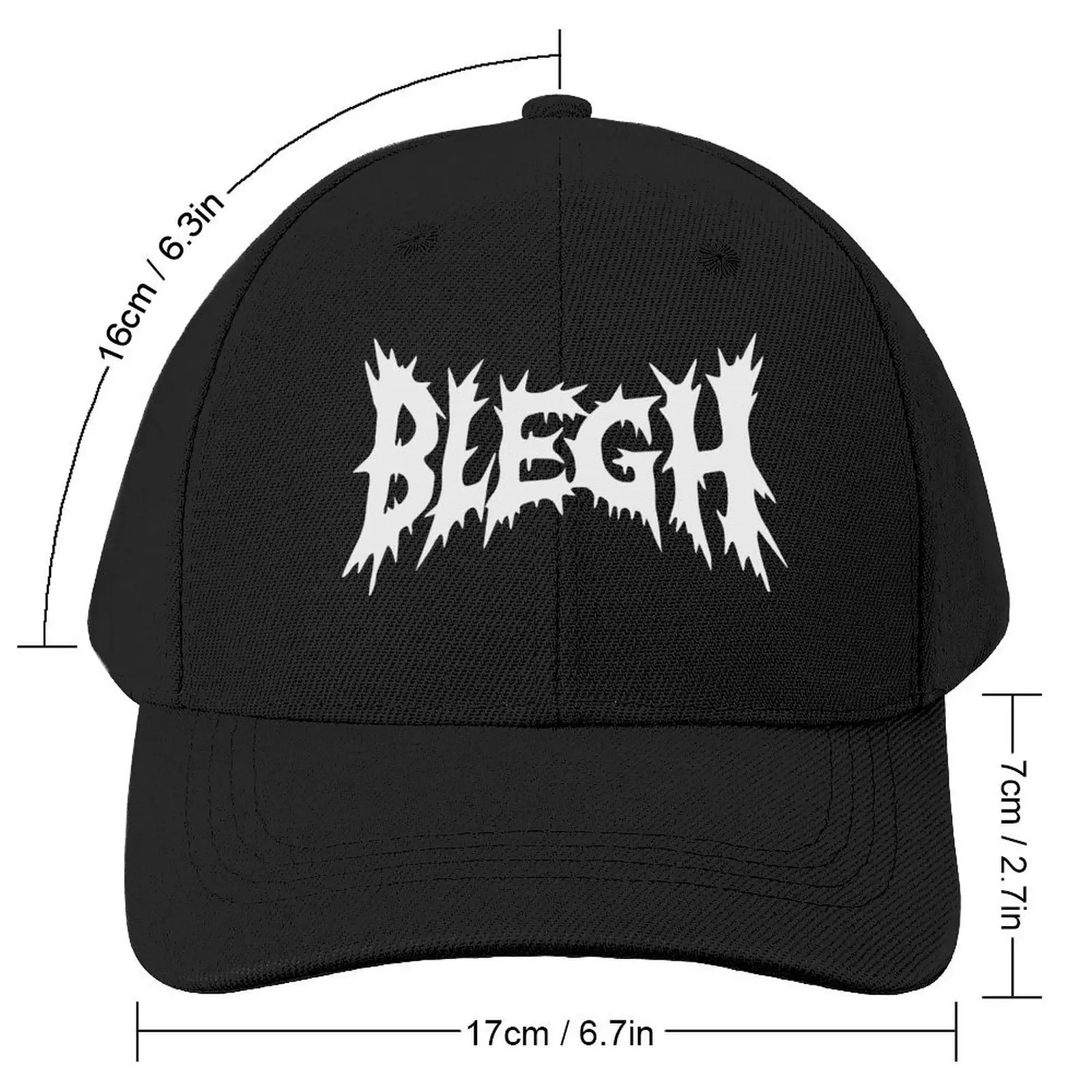 Blegh deathcore metalcore death metal Baseball Cap Hat Man For The Sun tea Hat hard hat Men's Baseball Women's