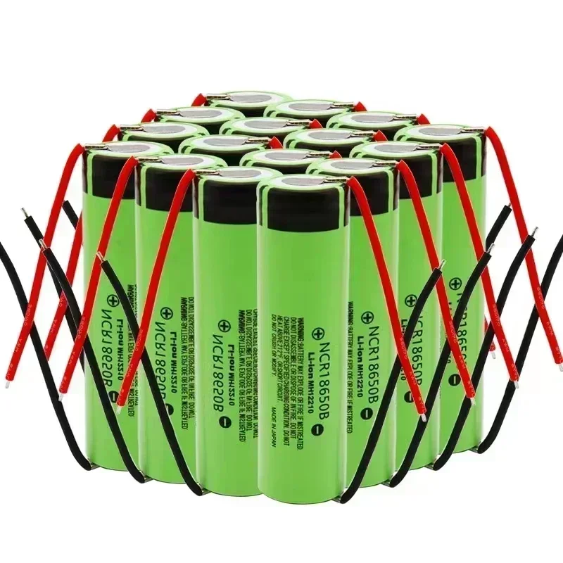 อุปกรณ์จ่ายไฟสําหรับโคมไฟ DIY ของแท้ 100% 18650, 3400mAh, 3.7V, NCR18650B, 1-10 ชิ้น