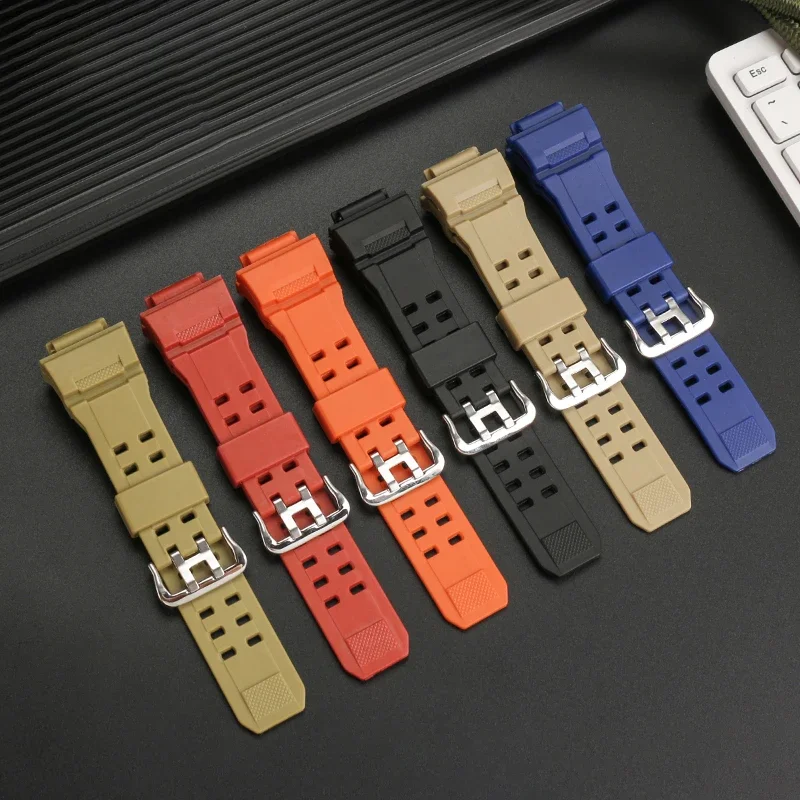 Silicone Rubber Watch Band For Casio G Shock GW9400 GW 9300 G-9200 Camouflage Color Strap Waterproof Men's Bracelet Accessories