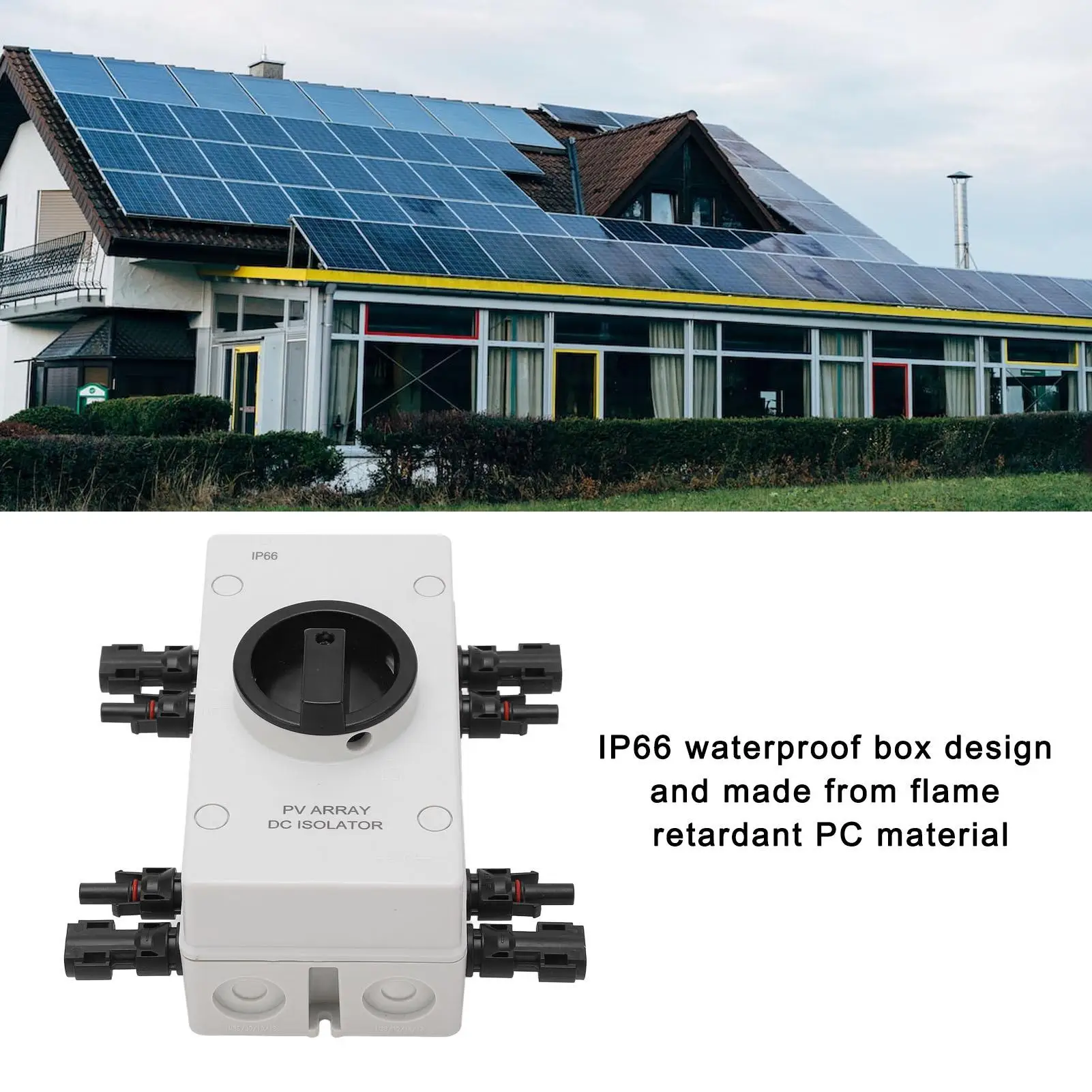 Solar Disconnect Switch PV Isolator Waterproof IP66 DC 1000V 32A for power System Safety Device