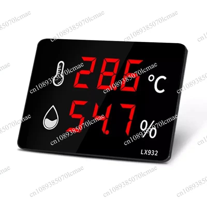 LX932-E Weatherproof Probe Digital Thermometer Hygrometer with Large LED Display  Wall Mounted Temperature
