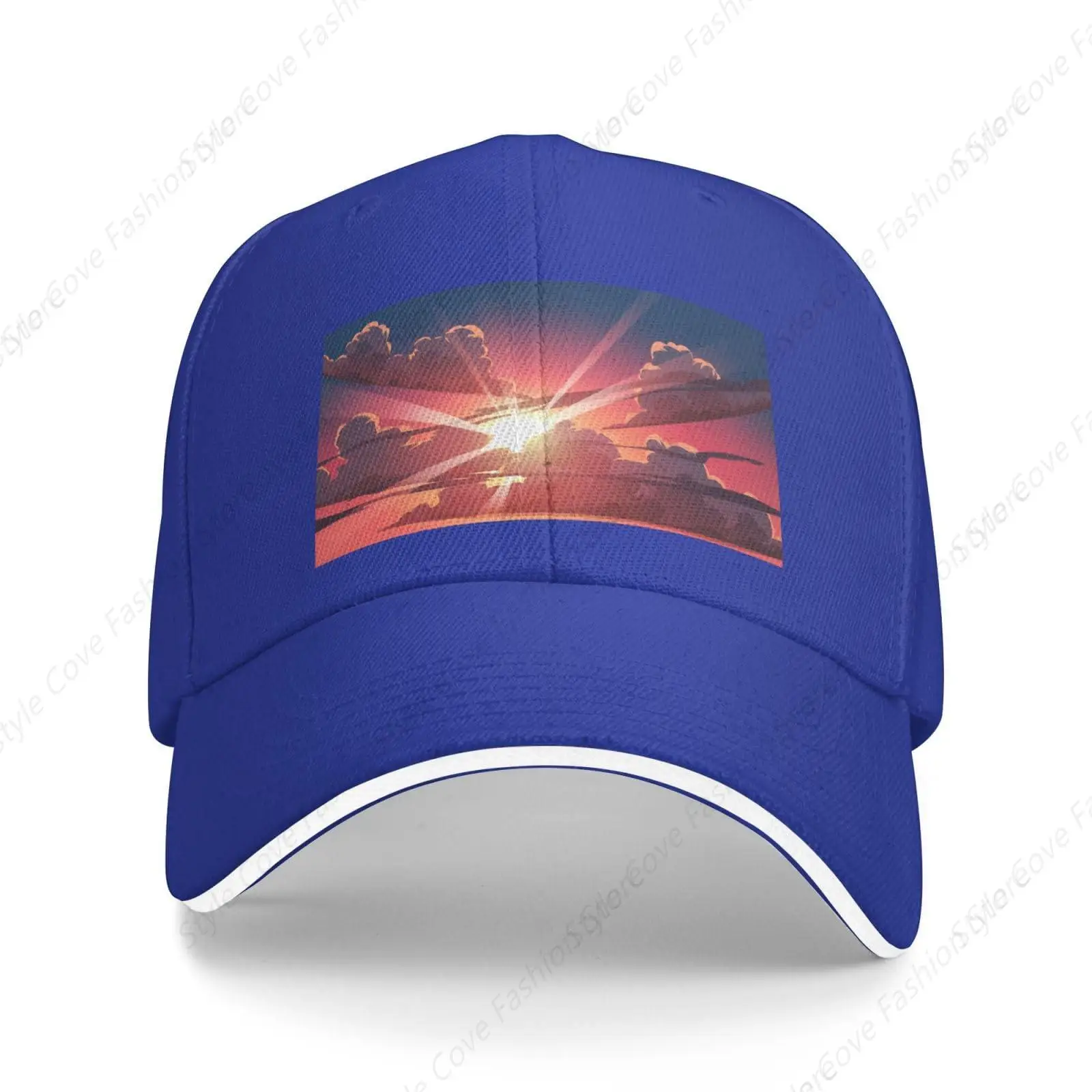 Sunrise Landscape On Cloudy Day Baseball Cap Unisex Baseball Cap Versatile Sun Protection Hat Adjustable Fishing Cap For Outdoor