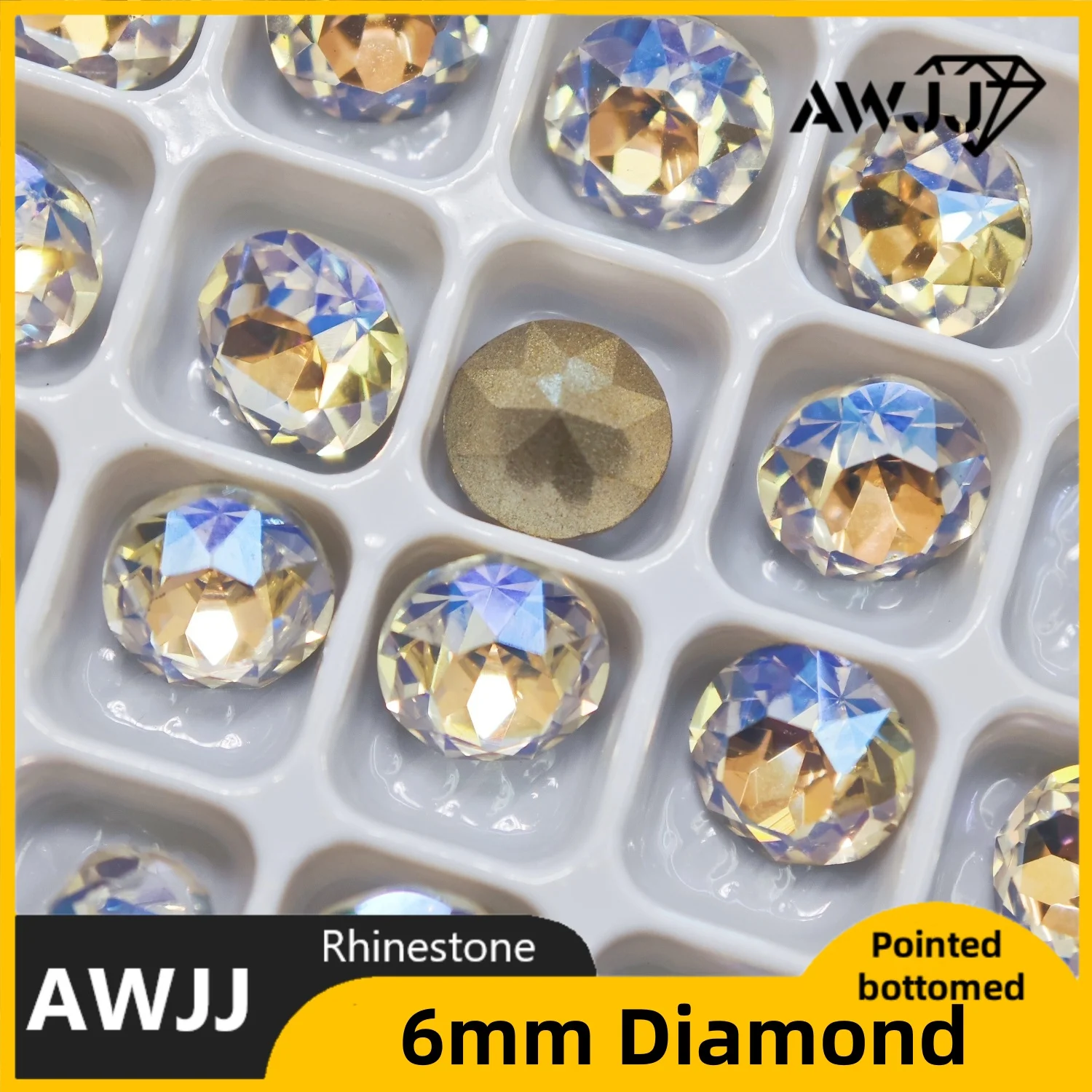 وامض قطرة بيضاء على شكل فراشة على شكل قلب وأشار قاع الديكور الأحجار الكريمة المستخدمة للأقراط والقلائد وإكسسوارات مجوهرات الأظافر