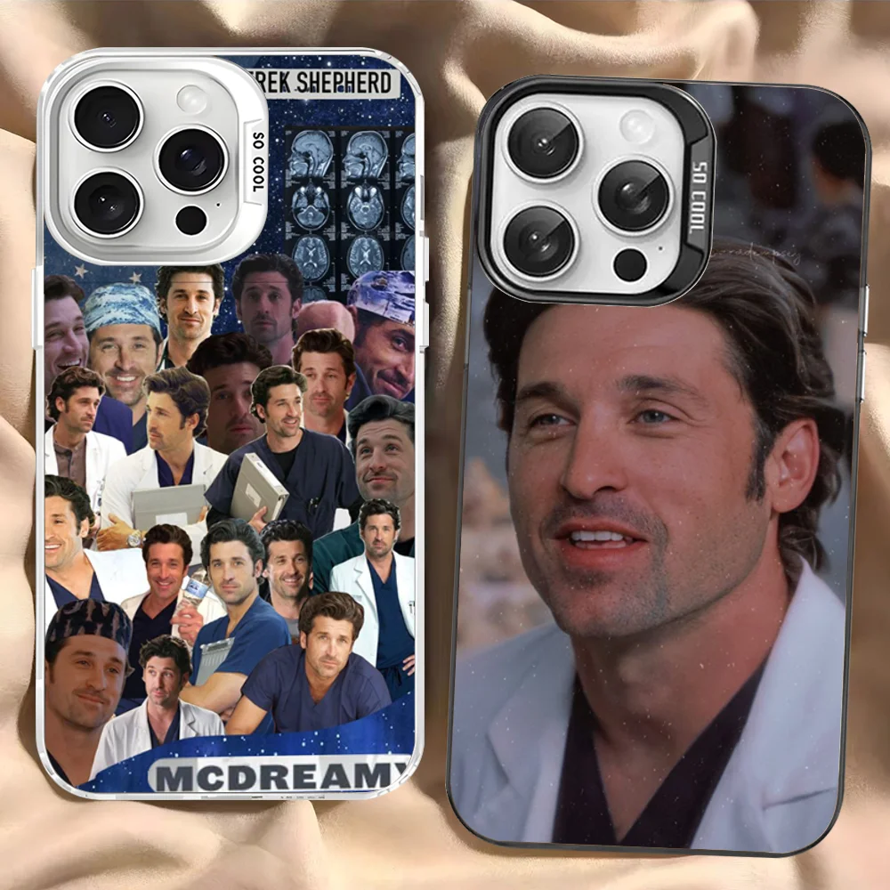 

Derek Shepard Grey Anatomy Phone Case For iPhone 16 15 14 13 12 11 Pro Max X XR XSMAX Matte Shockproof Back Cover