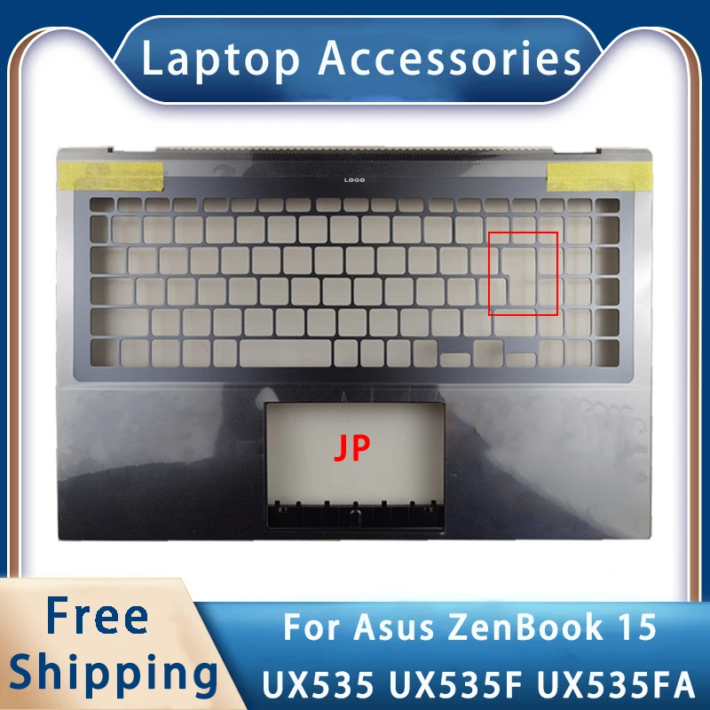 New For Asus ZenBook 15 UX535 UX535F UX535FA;Replacemen Laptop Accessories JP Palmrest With LOGO Blue