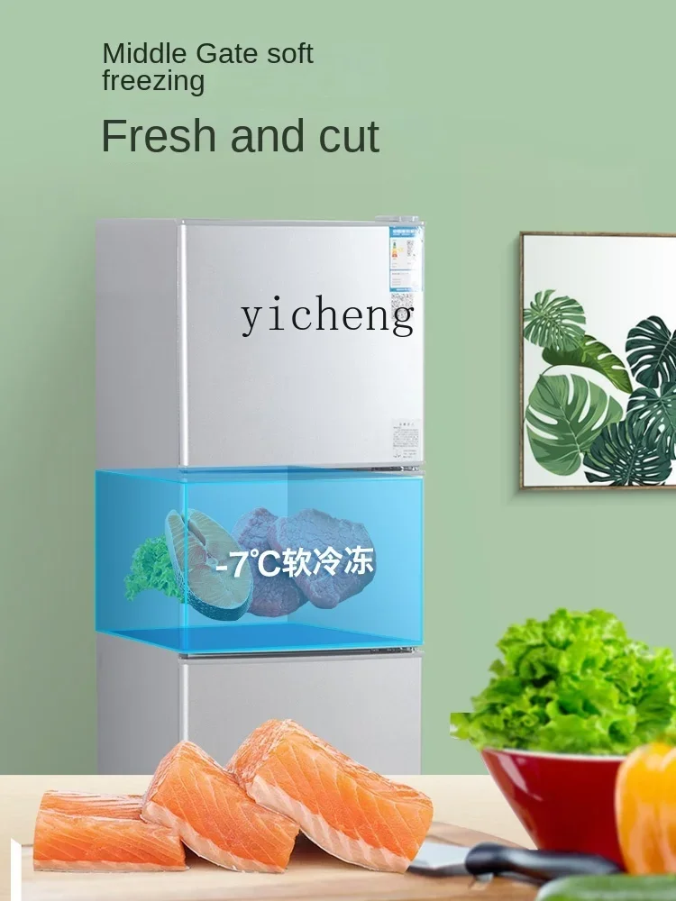 First-Class Energy Efficiency Three-Door Household Refrigerator Small Energy Saving and Power Saving Two-Door Refrigerator